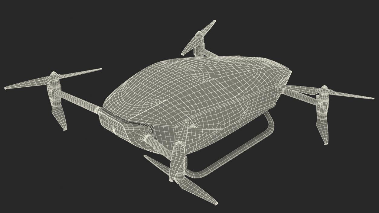 3D model Xpeng X2 Flying Car Rigged for Maya