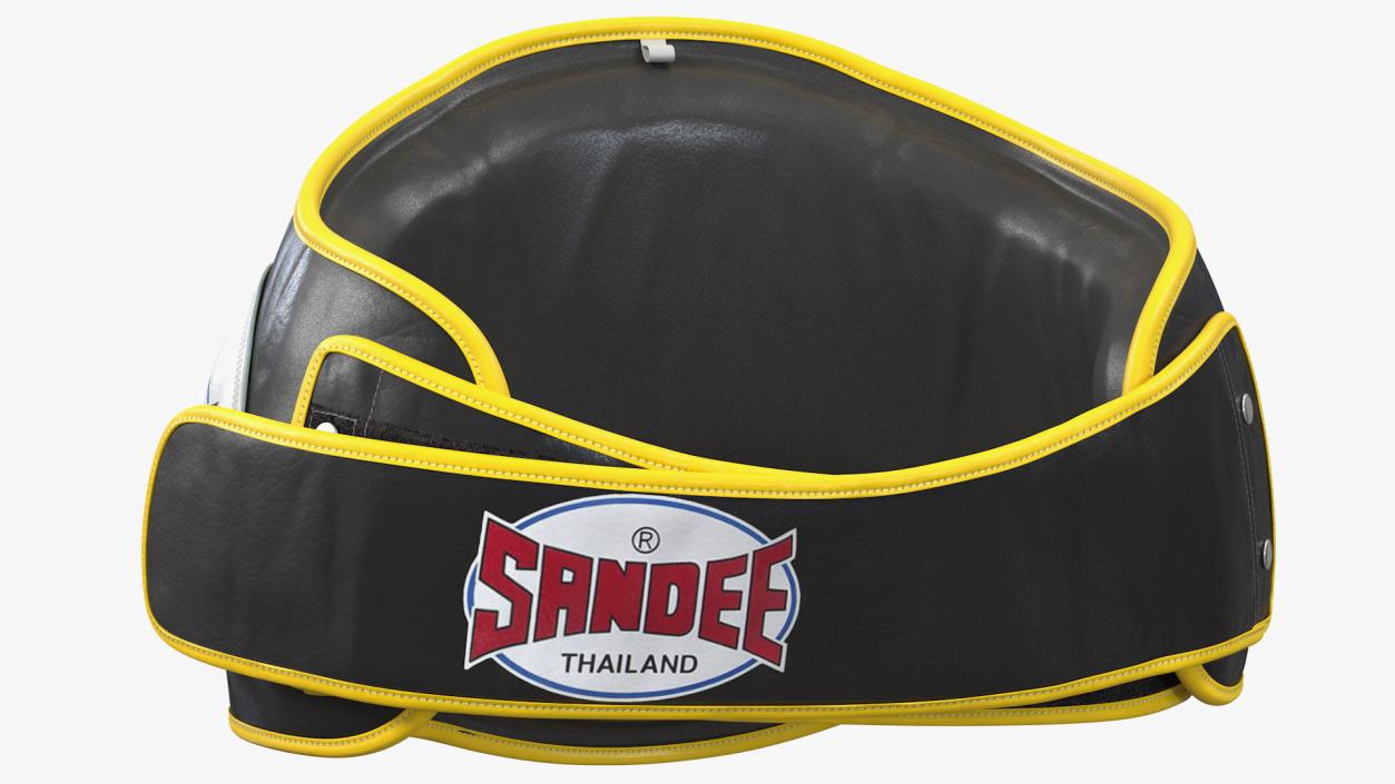 Sandee Velcro Belly Pad Maneken Black Yellow 3D model