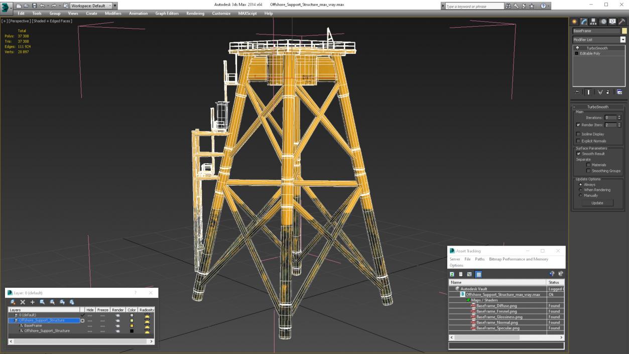 3D Offshore Support Structure