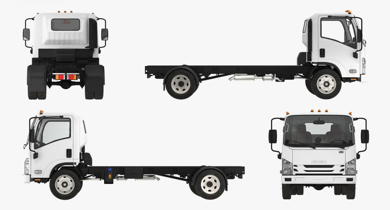 3D Commercial Truck Isuzu NPR 2018