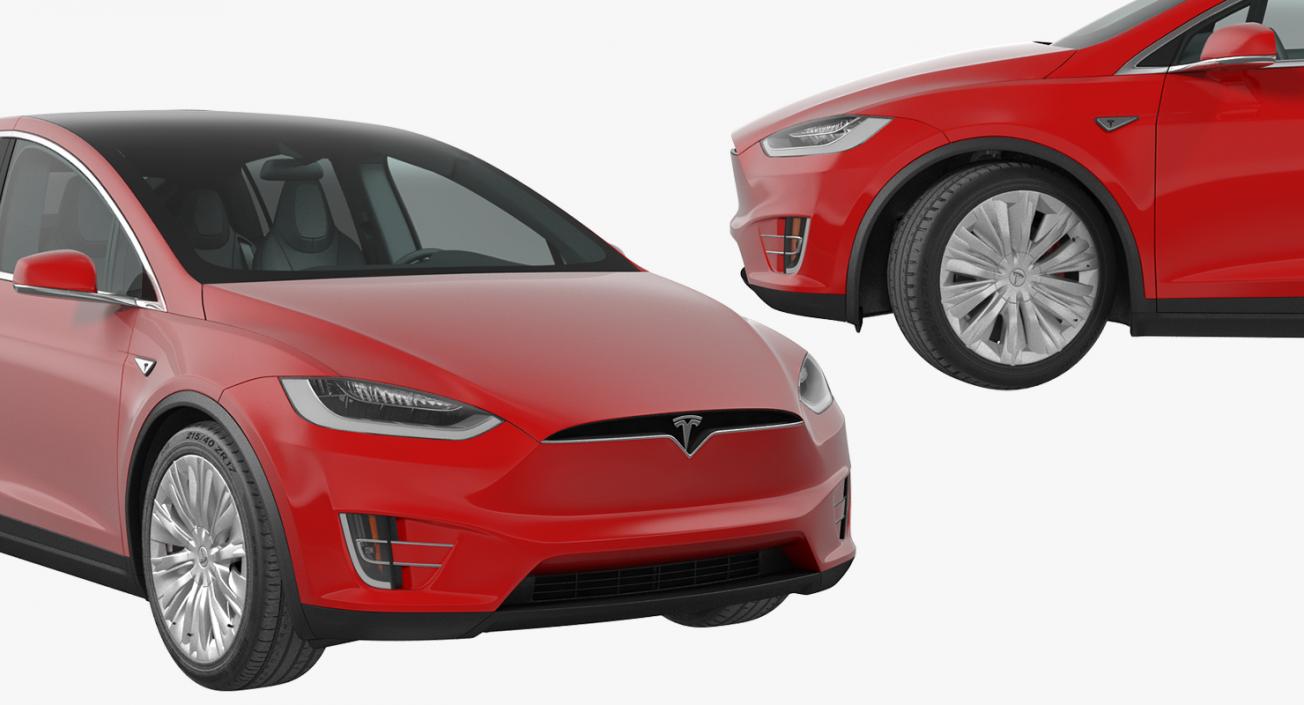 Tesla Model X 90D 2017 3D