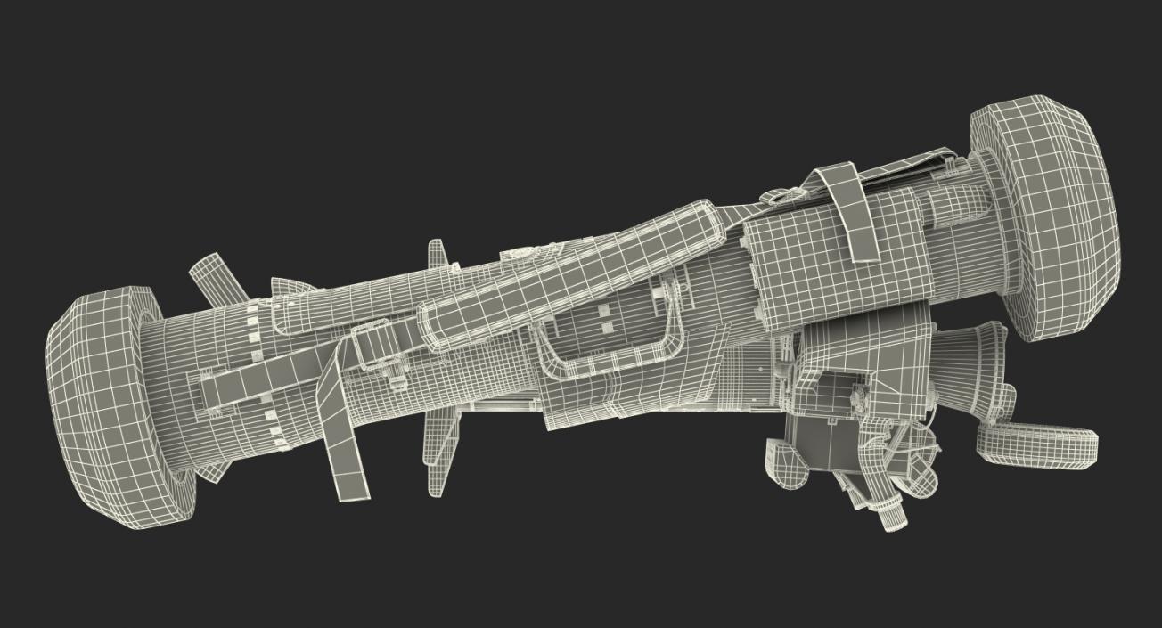 Anti Tank Missile FGM-148 Javelin Set Rigged 3D model