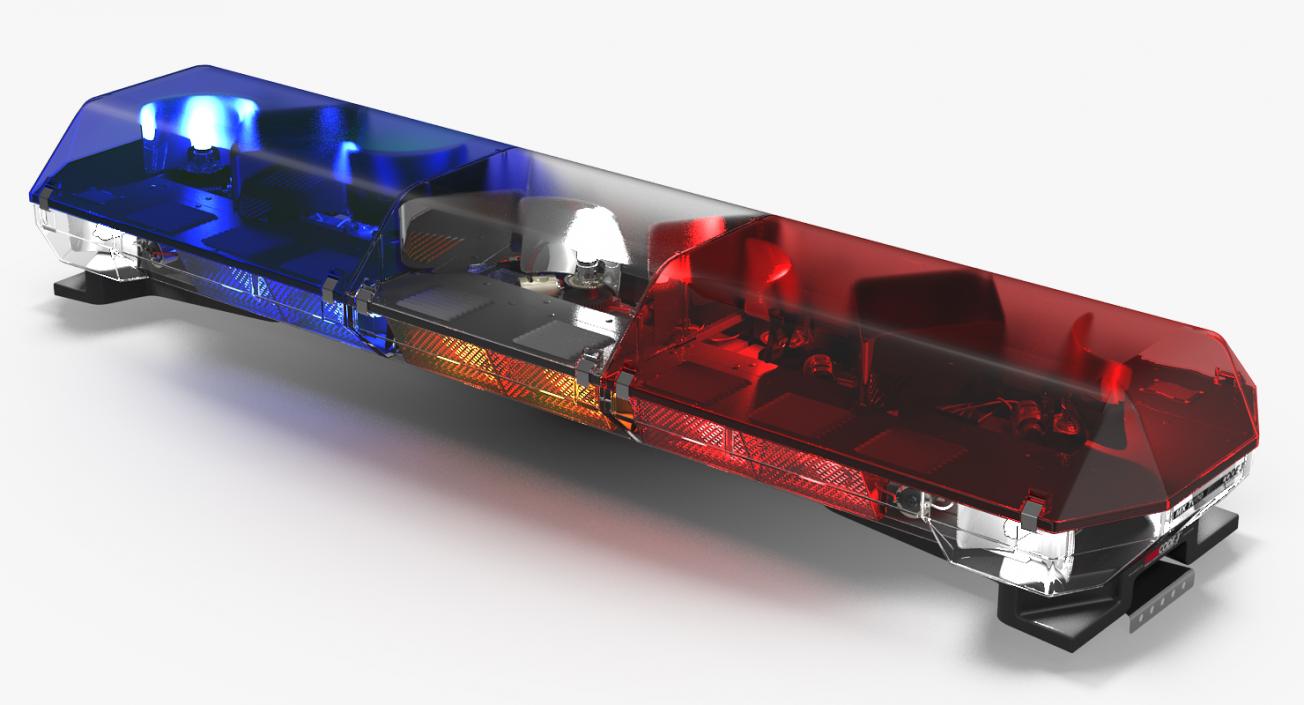 3D model Police lightbar Code 3 mx7000 Led Arrow Stick