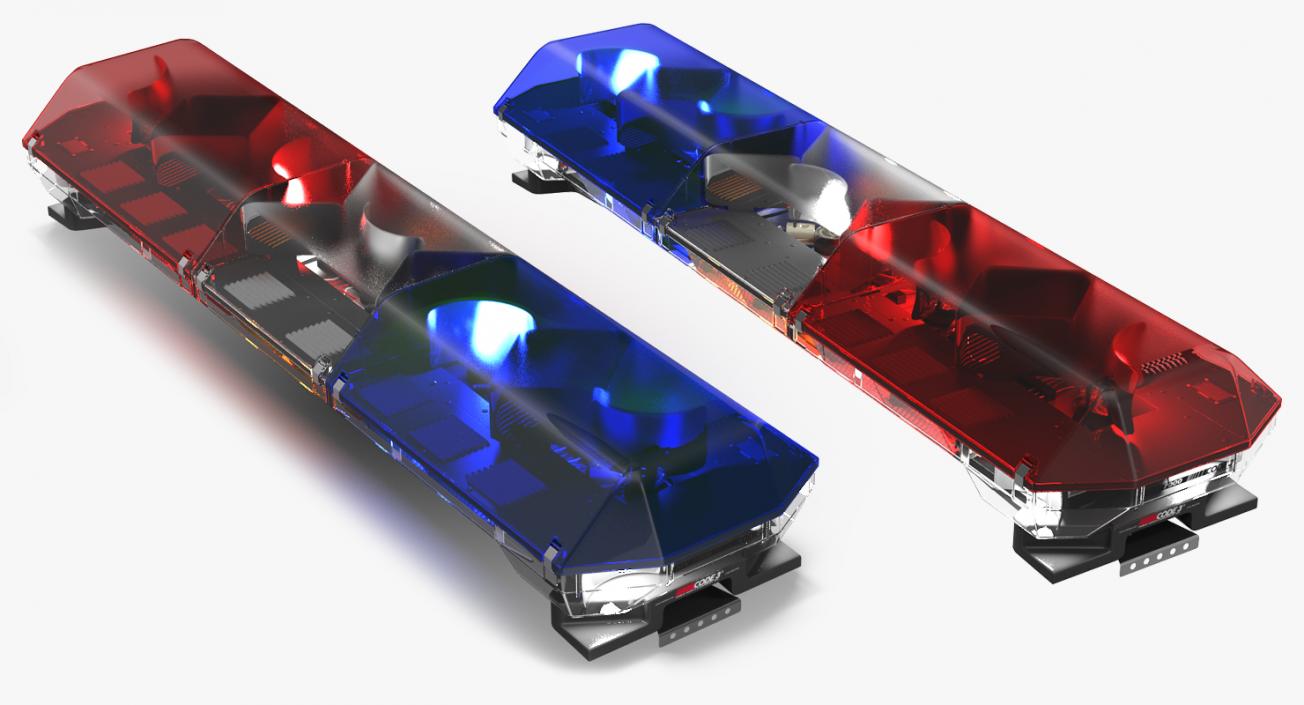 3D model Police lightbar Code 3 mx7000 Led Arrow Stick