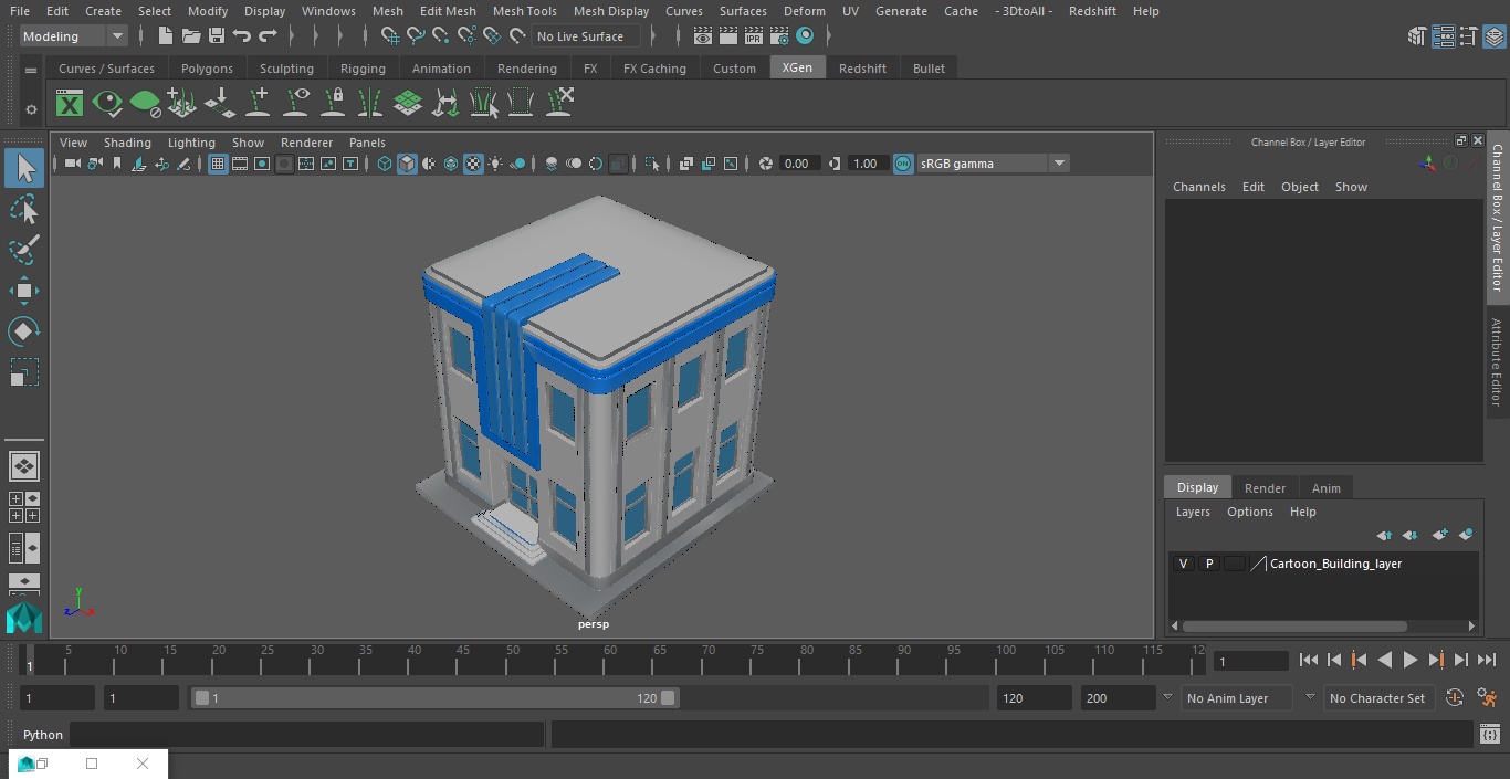 3D Cartoon Building