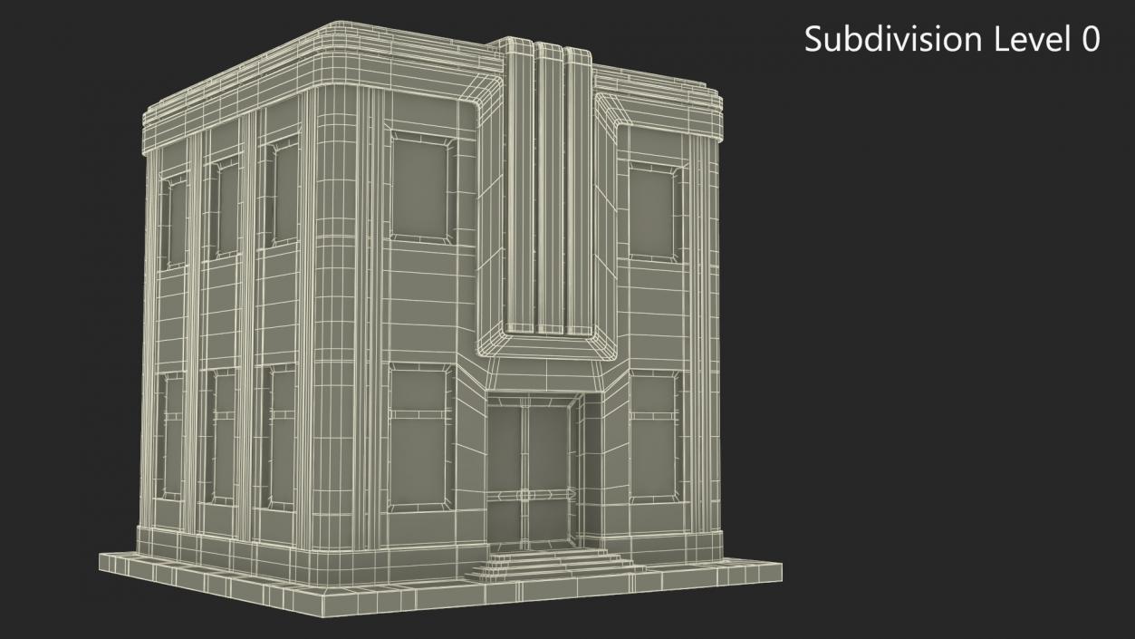 3D Cartoon Building