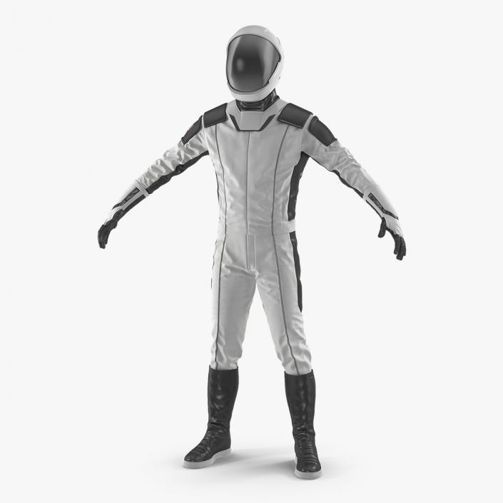 3D Futuristic Astronaut Space Suit