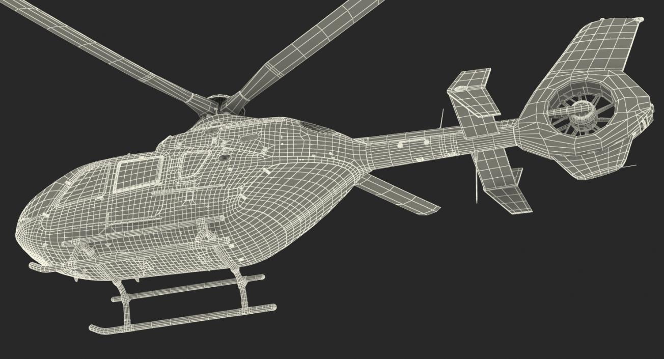 Medical Air Assistance Eurocopter EC-135 Rigged 3D