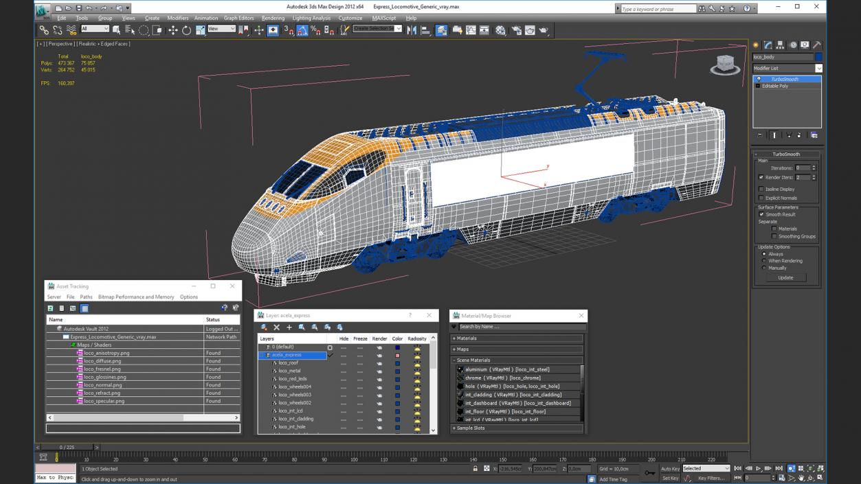 3D Express Locomotive Generic