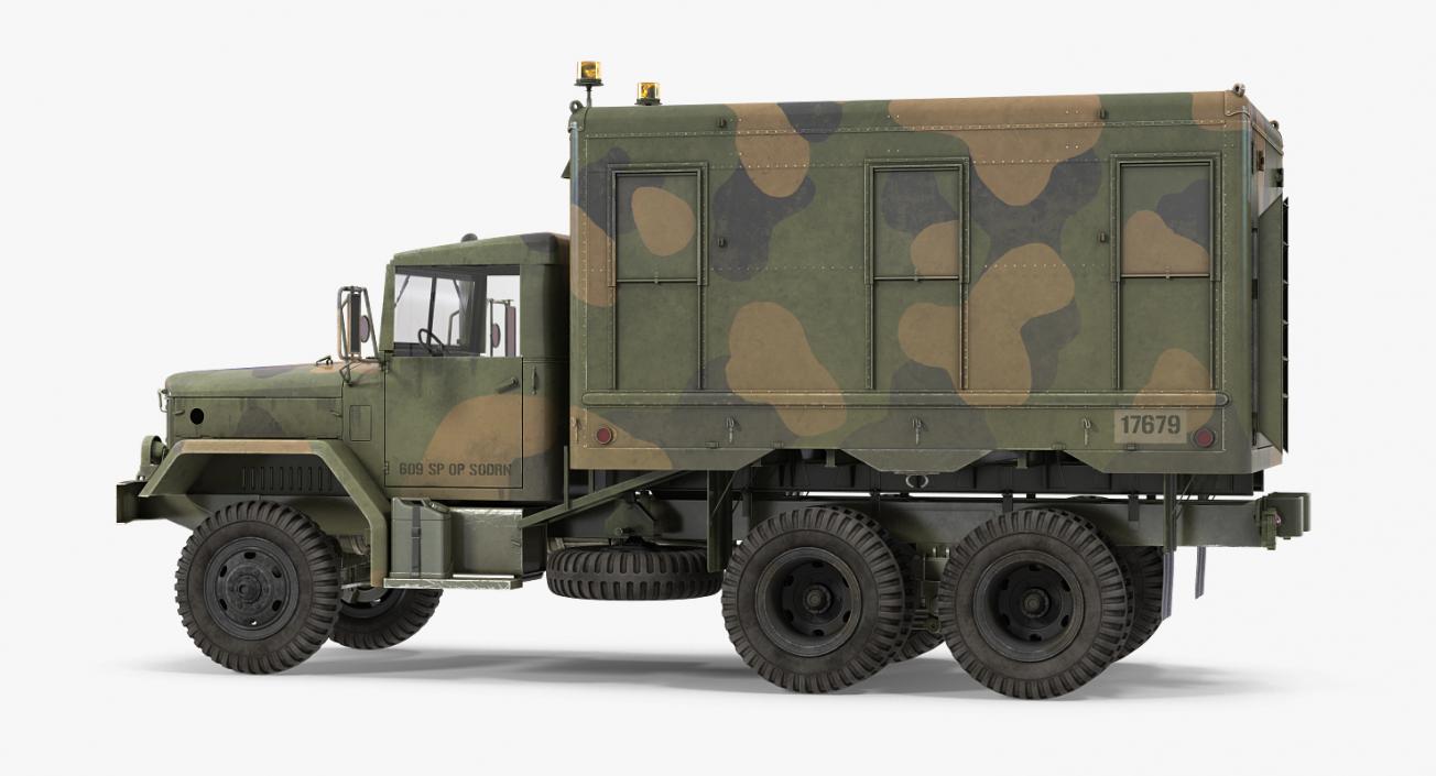 US Truck M109 Shop Van Rigged 3D model
