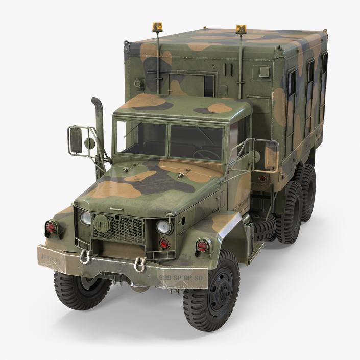 US Truck M109 Shop Van Rigged 3D model