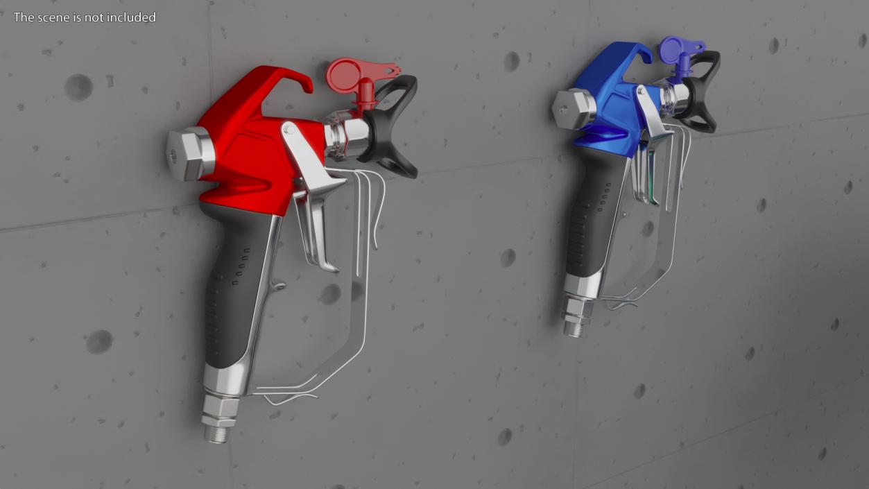 3D Airless Paint Spray Gun model