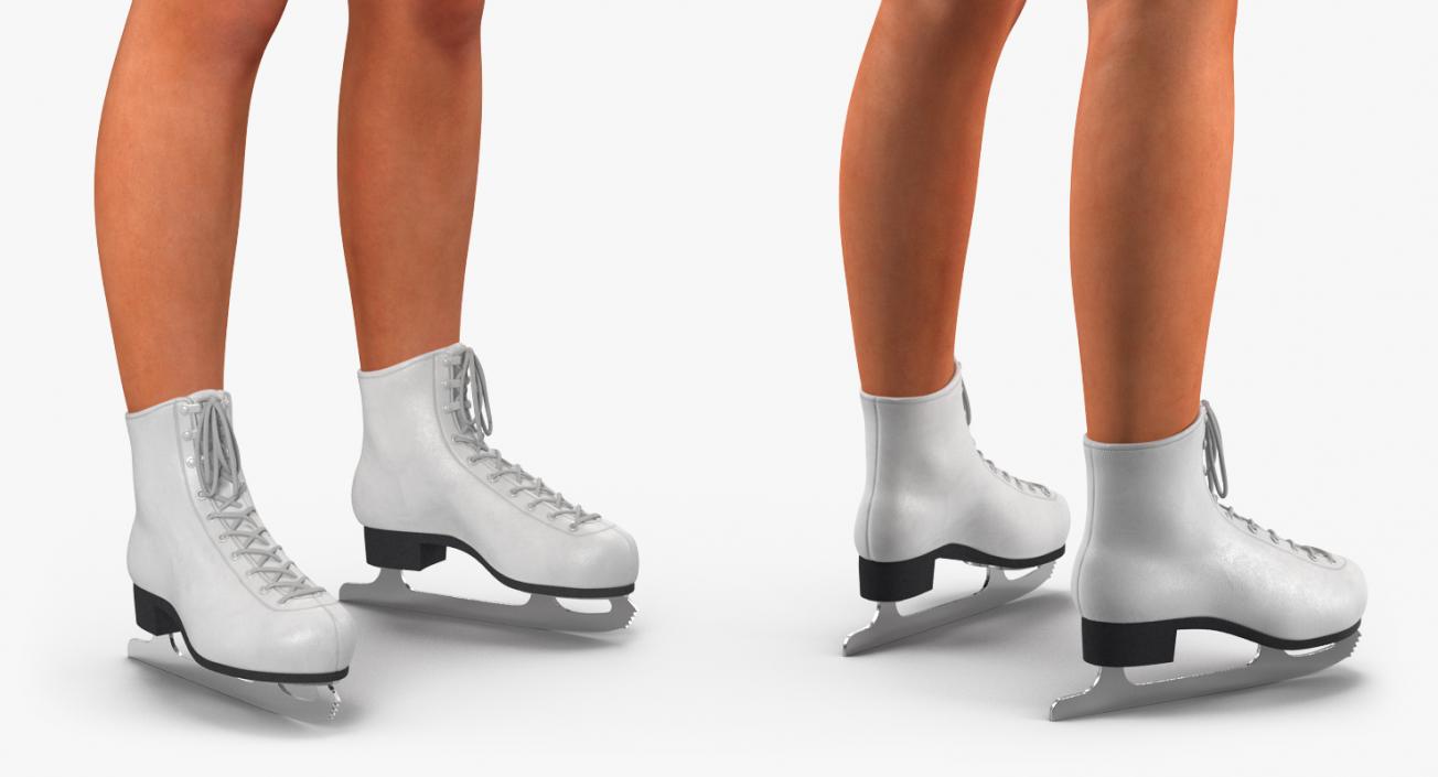 3D Male and Female Figure Skaters Collection