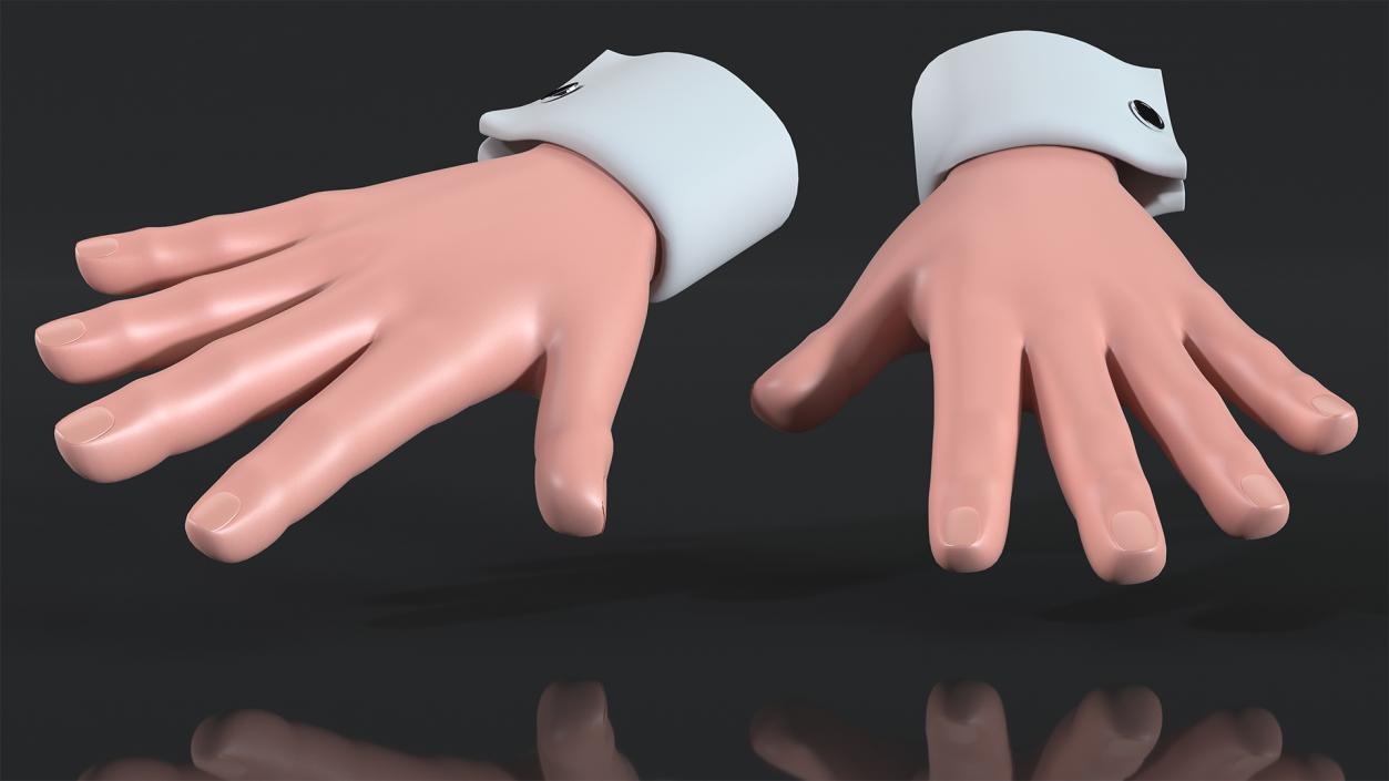 Cartoon Man Hands 3D