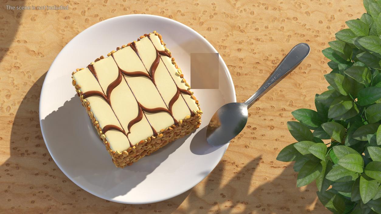 3D Mono Latte Cake Plate