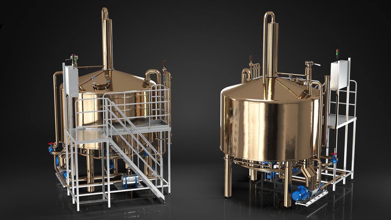 Alcohol Production Plant 3D model