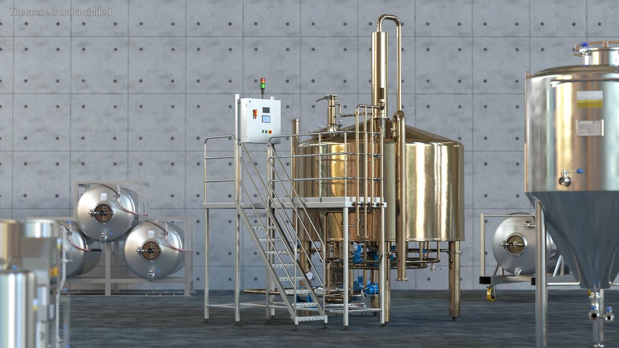 Alcohol Production Plant 3D model