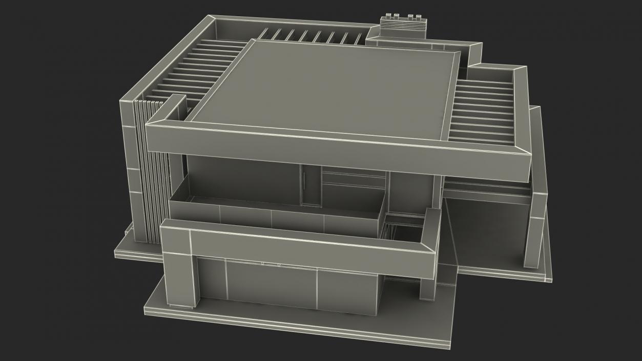 3D Modern House White model