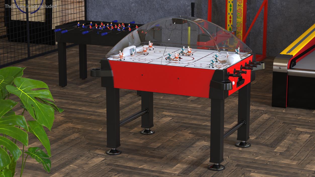 3D model Stick Hockey Table Rigged