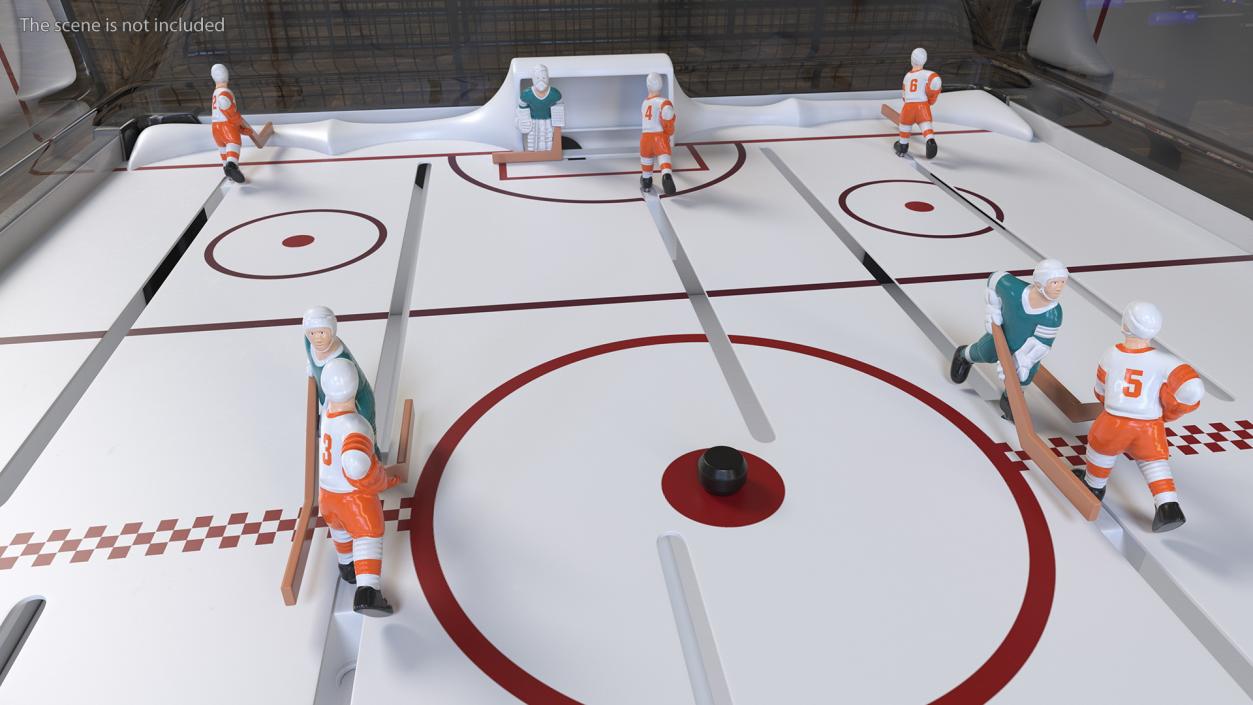 3D model Stick Hockey Table Rigged