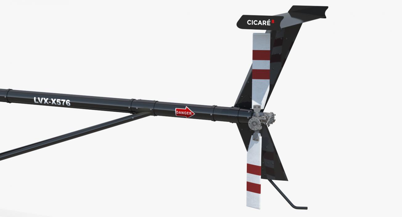 3D model Sport Helicopter Cicare 8
