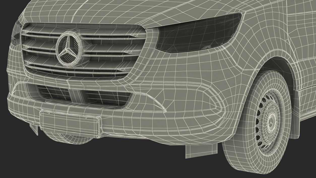 3D model Mercedes Sprinter Tourer 319 Rigged