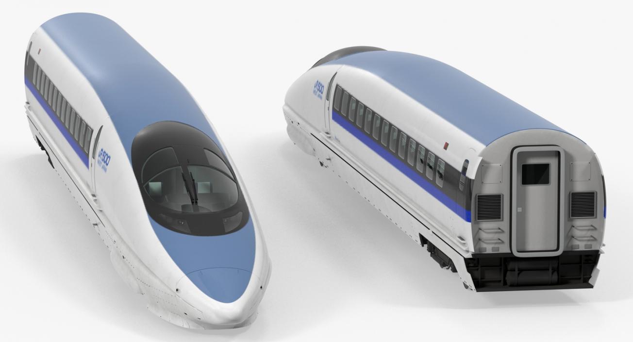 3D model Shinkansen 500 Locomotive