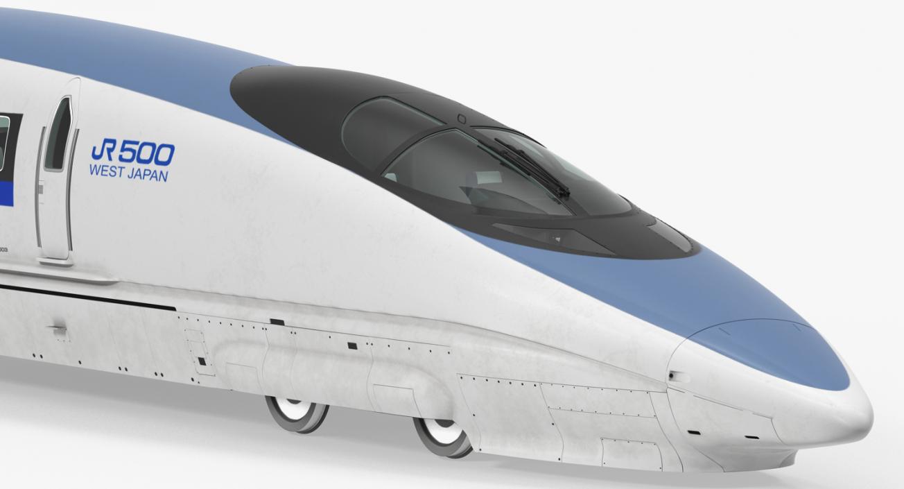 3D model Shinkansen 500 Locomotive