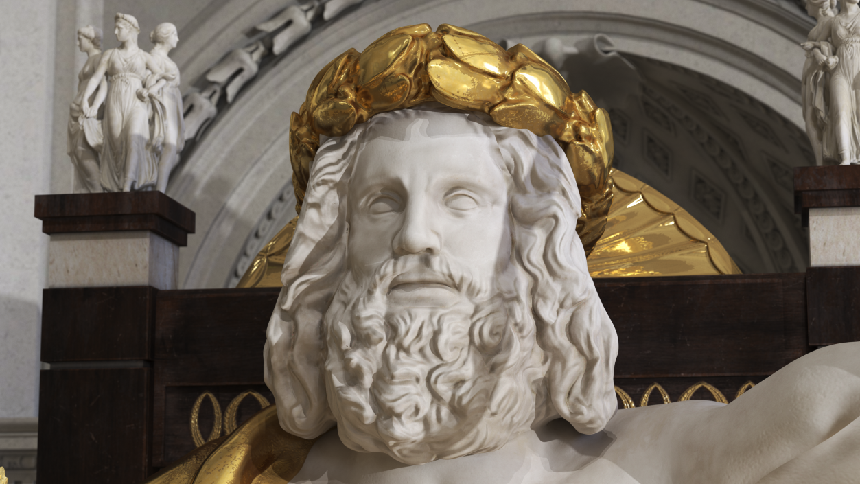 3D model Statue of Zeus at Olympia