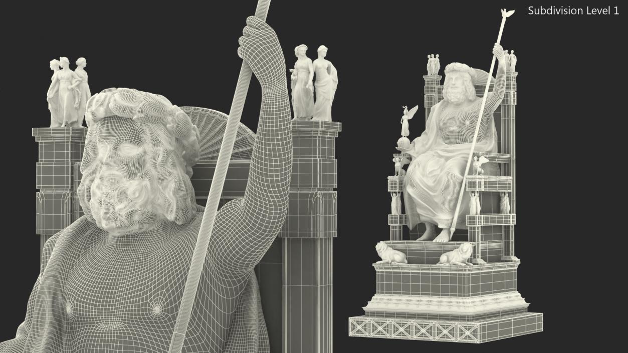 3D model Statue of Zeus at Olympia