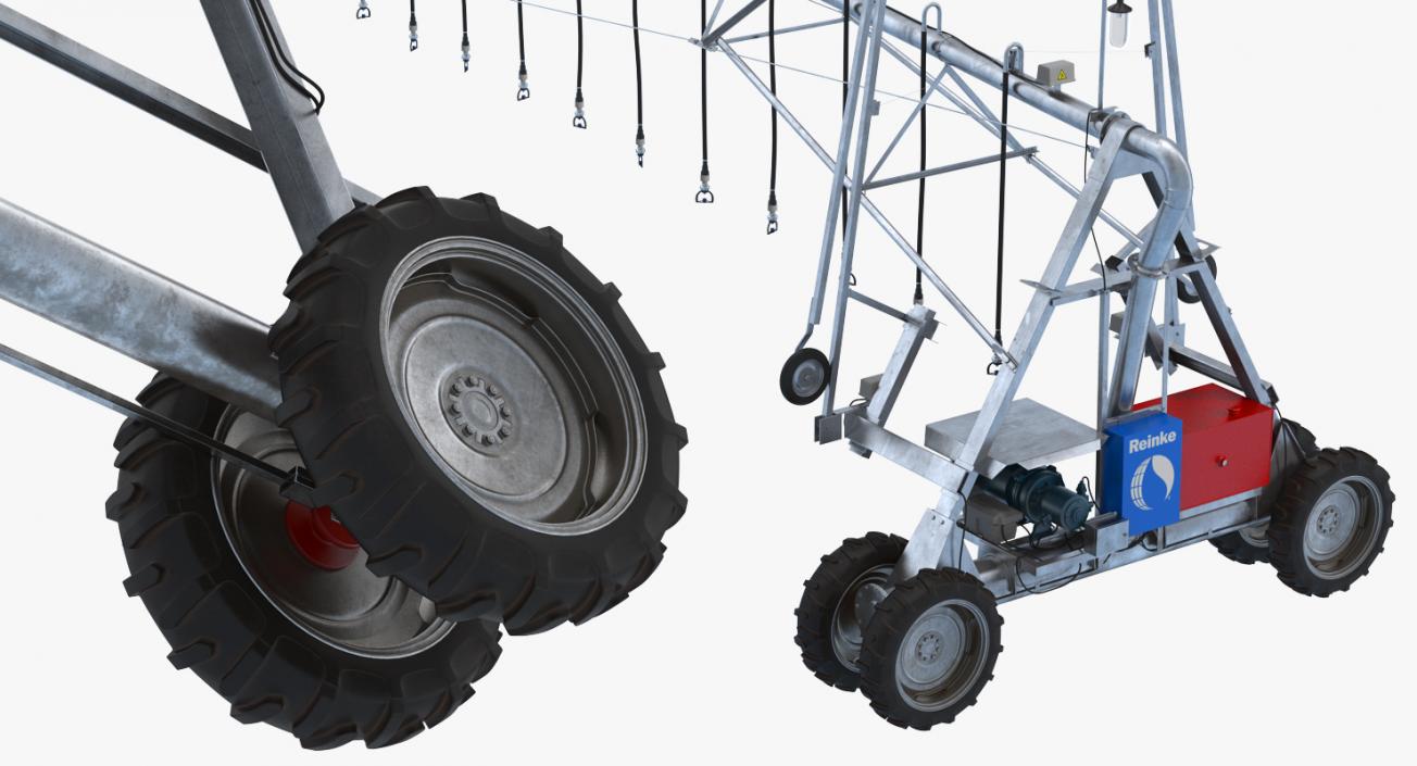 3D Four Wheel Lateral Move Irrigation System
