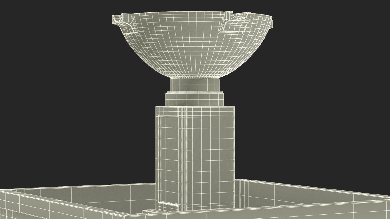 3D Modern Fountain Empty