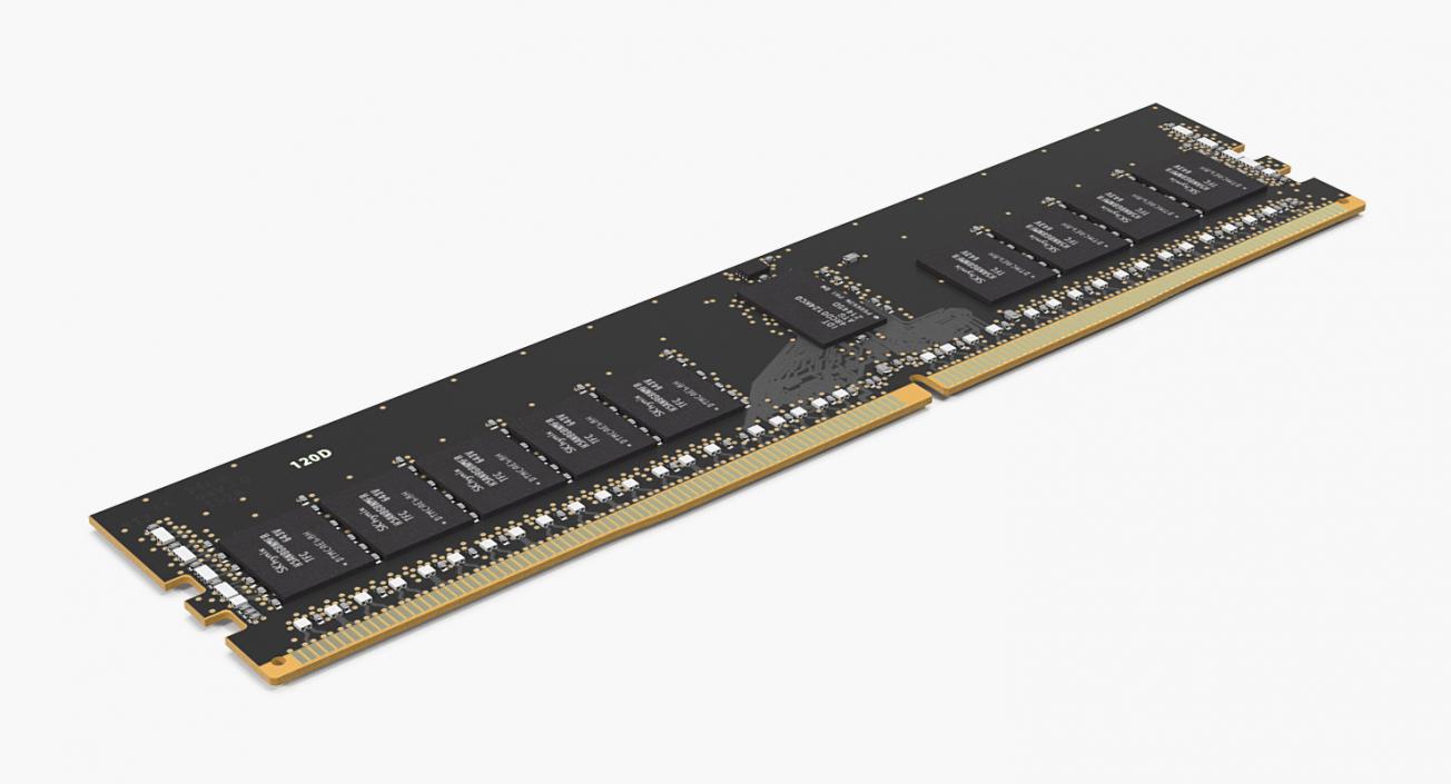 3D Kingston SDRAM Memory Module model