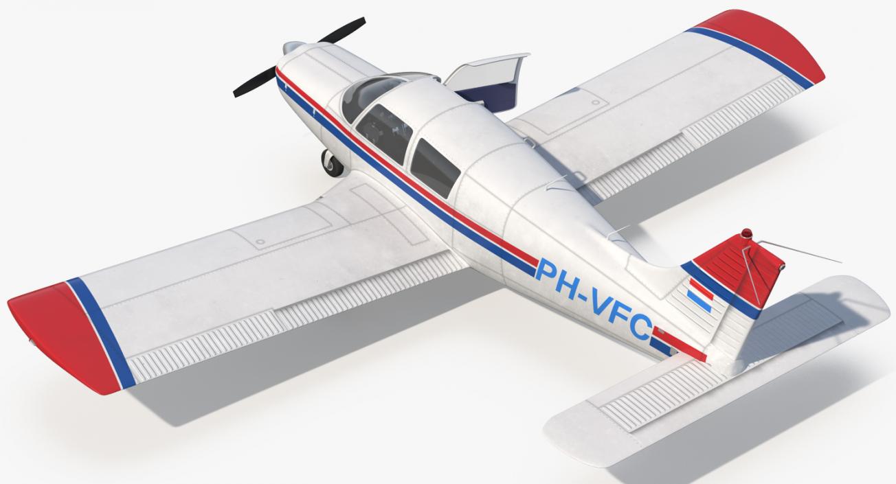 3D model Piper PA-28 Cherokee