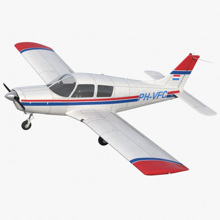 3D model Piper PA-28 Cherokee