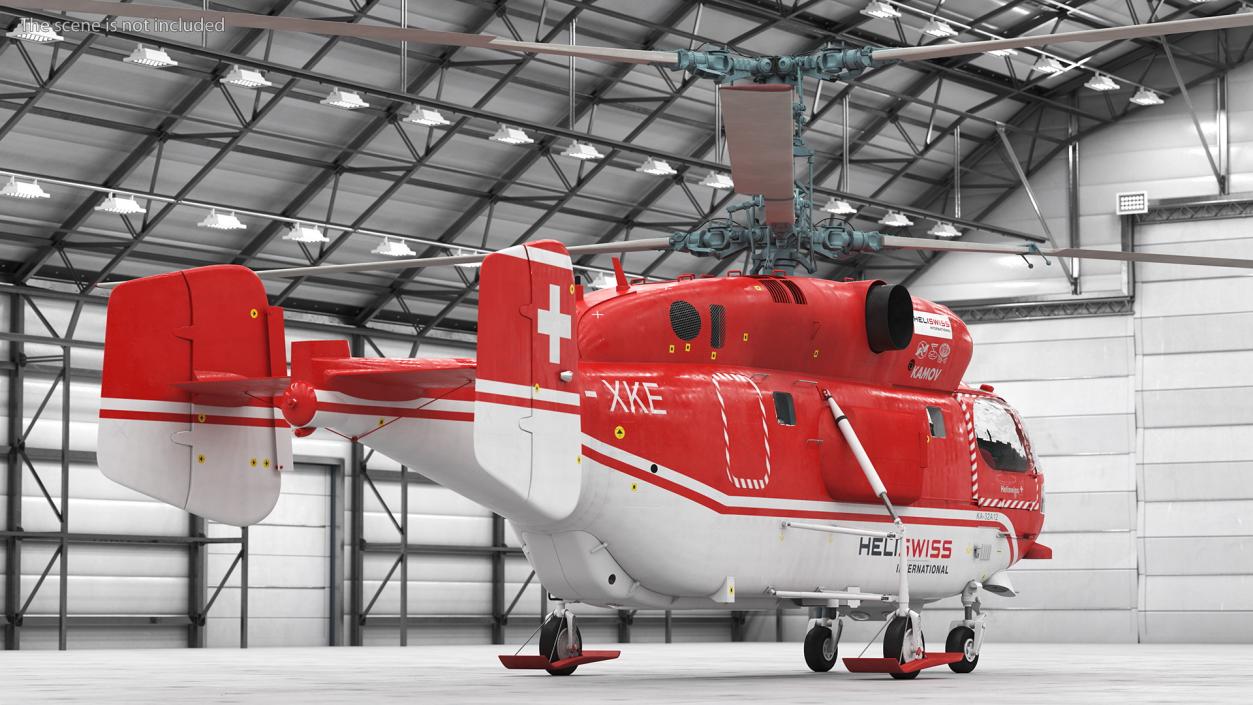 3D model Kamov KA-32 Firefighting Helicopter