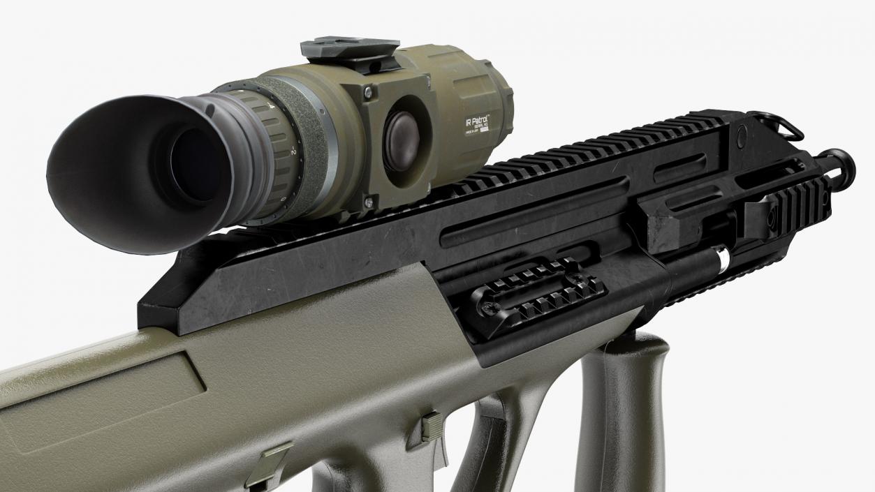 3D Bullpup Steyr AUG with Thermal Scope Trijicon M300W