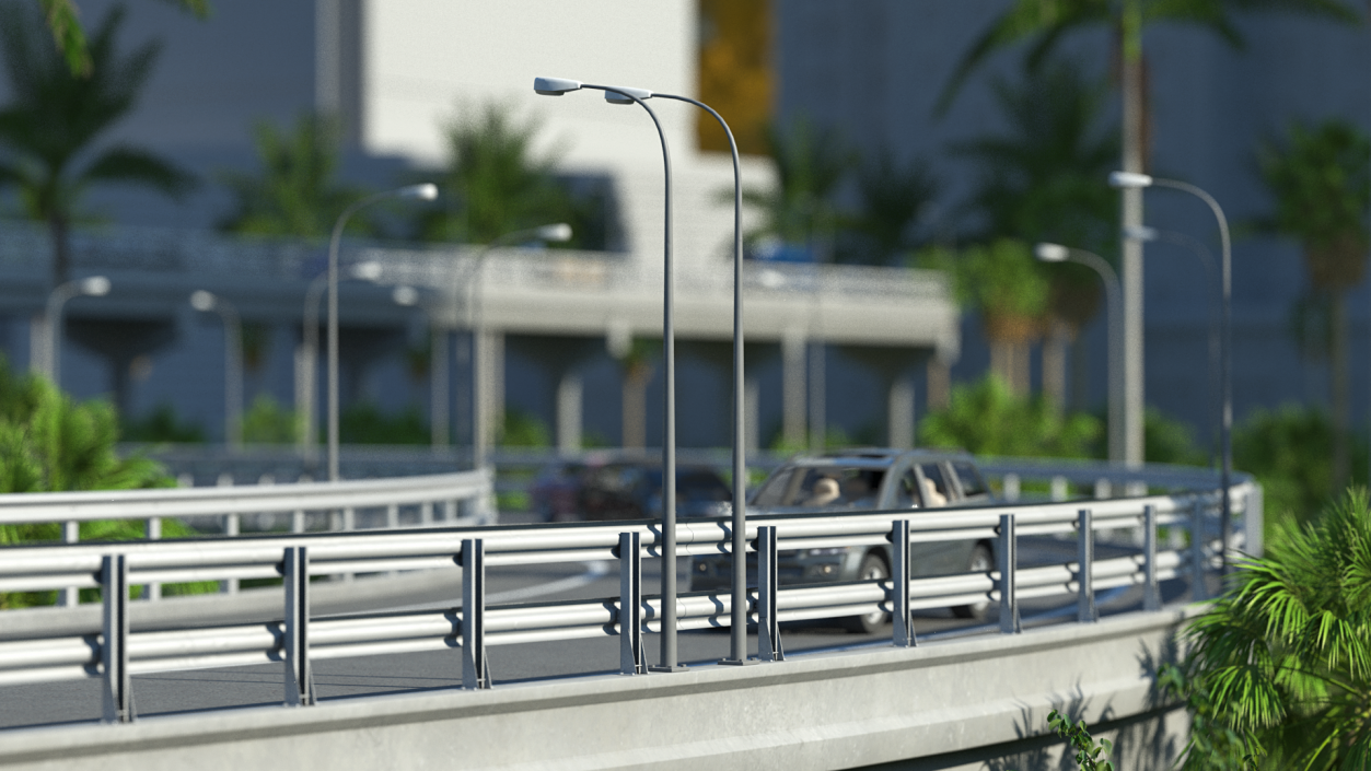 3D Highway Road Signs and Attributes model