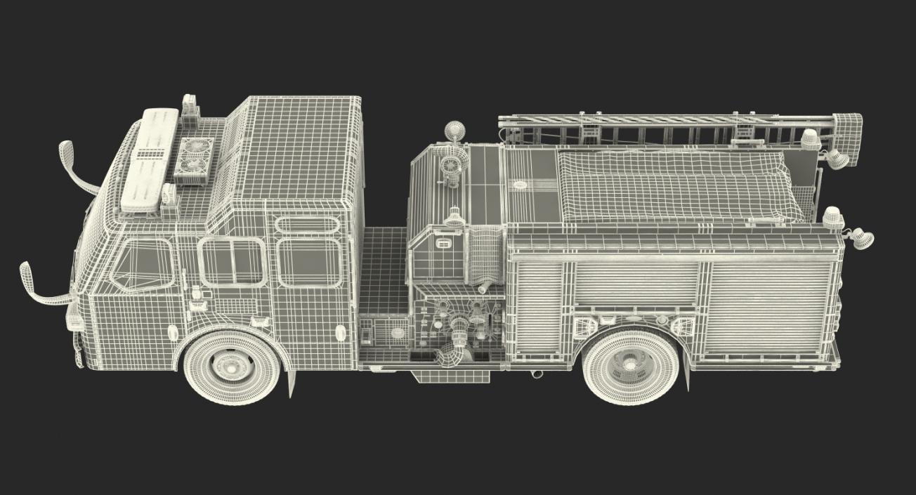 3D Rigged Fire Trucks Collection 3