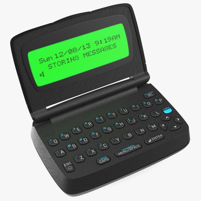 3D Two-Way Pager with Screen On model