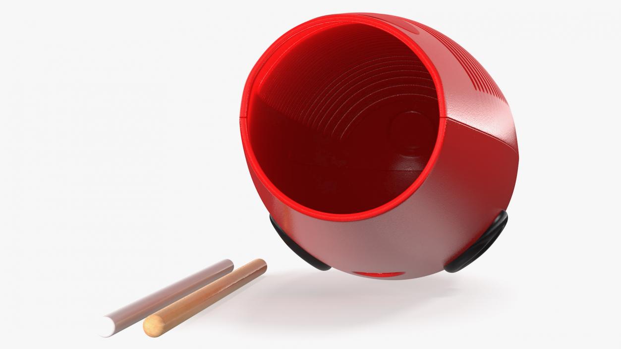 3D model Samba Percussion Instrument with Scraper