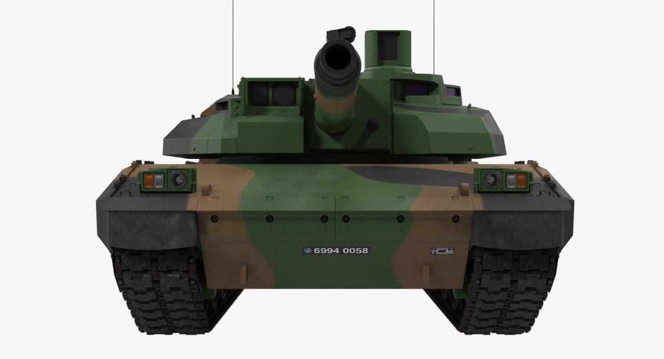 3D AMX-56 Leclerc French Main Battle Tank model
