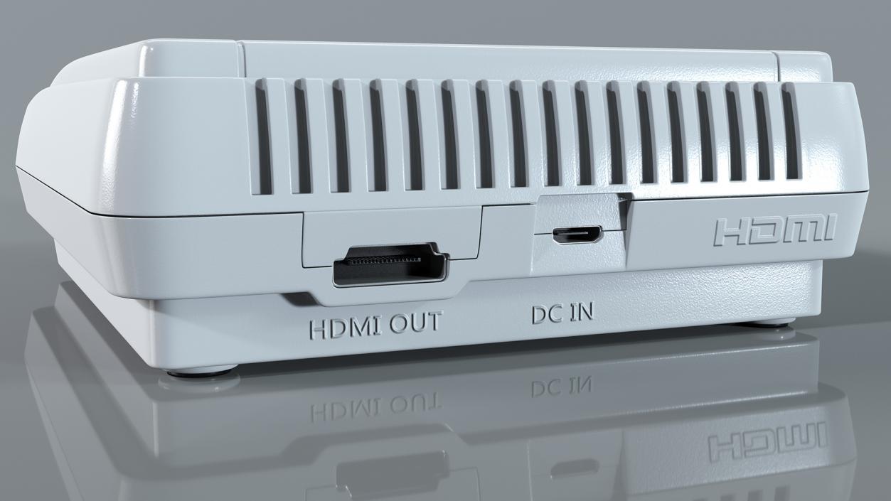 SNES 16bit Home Video Game Console 3D model