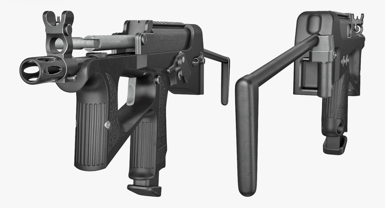 3D Machine Pistol PP-2000 SMG