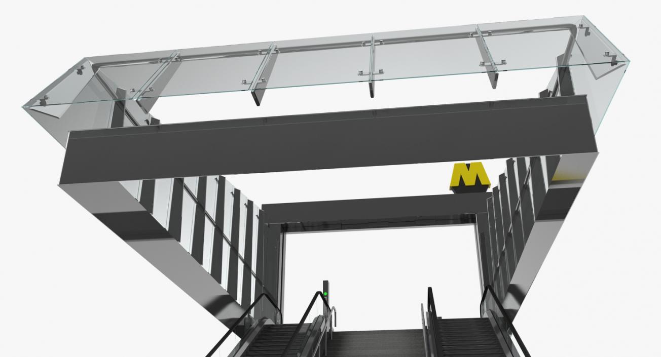 Entrance Subway Metro Station 3D model