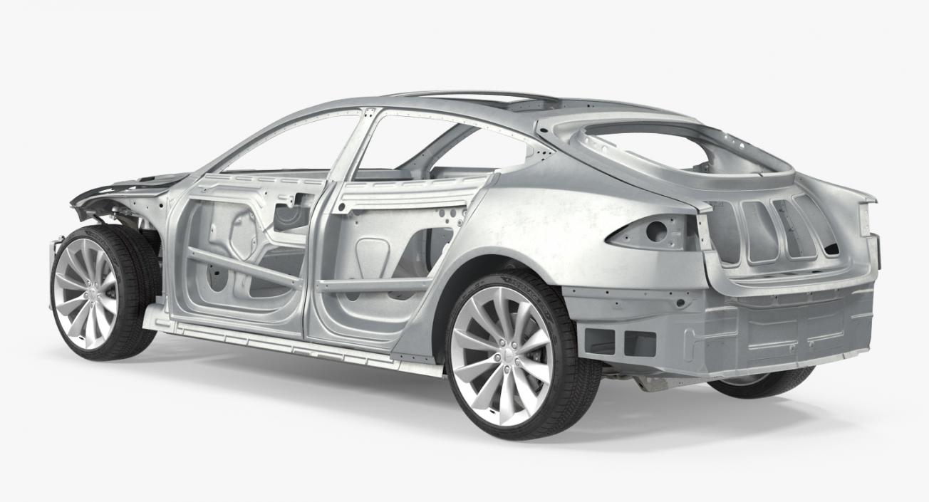 3D Tesla Model S Frame and Chassis
