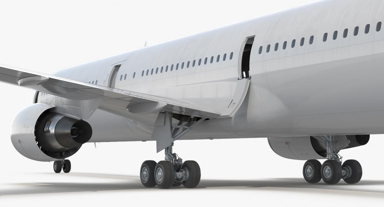 3D Boeing 767 400 with Interior Generic Rigged model