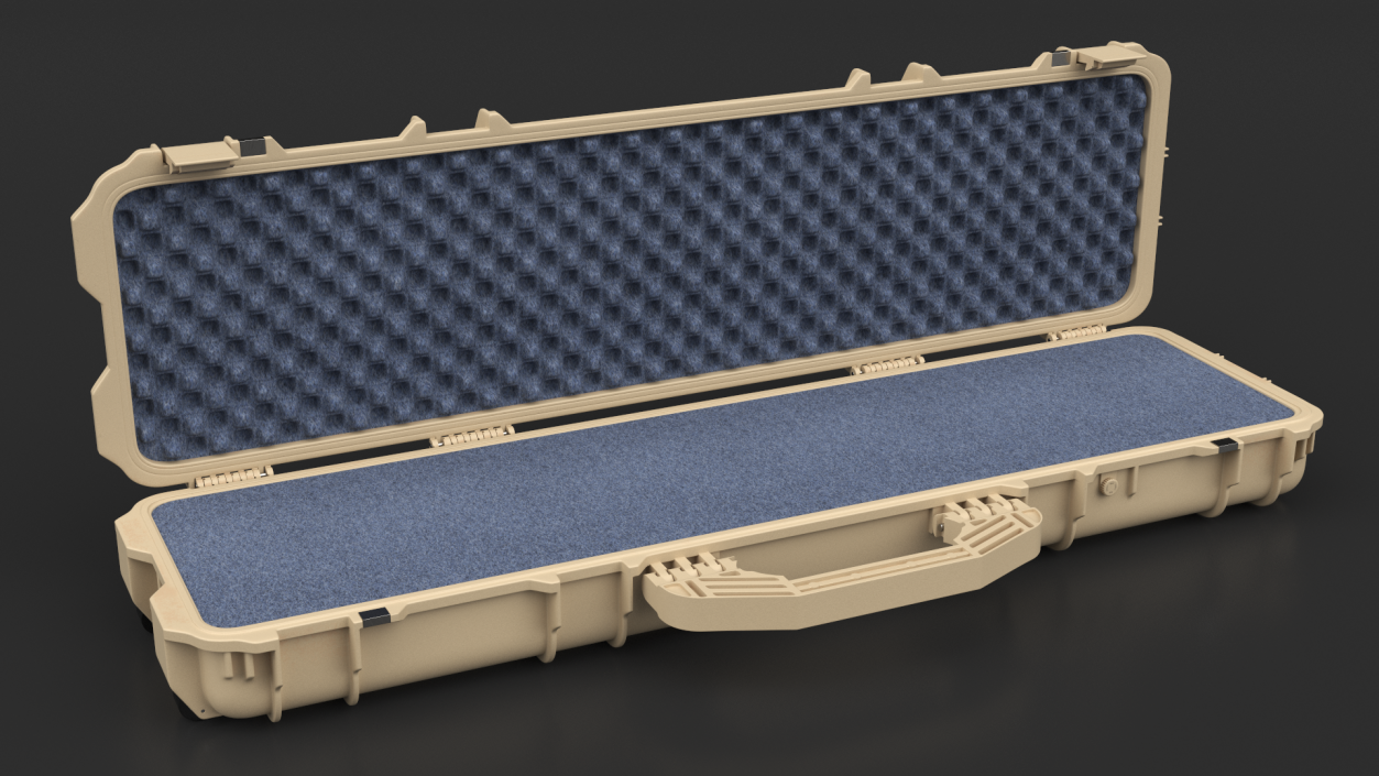 3D Open Rifle Case Sand Color