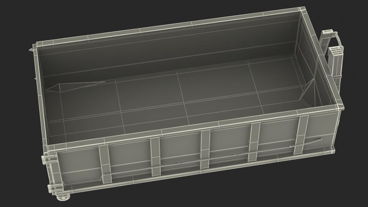 3D model Roll Off Dumpster Container 15 Yard