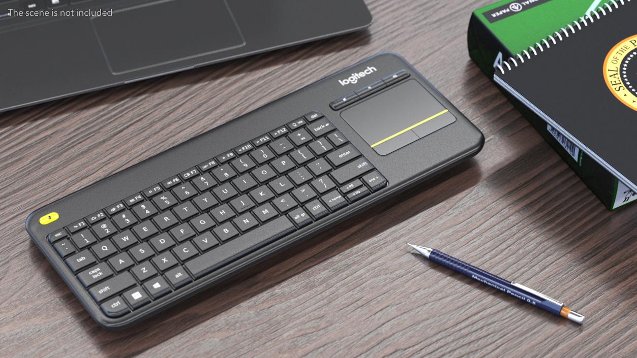 3D Logitech Keyboard K400 Black model